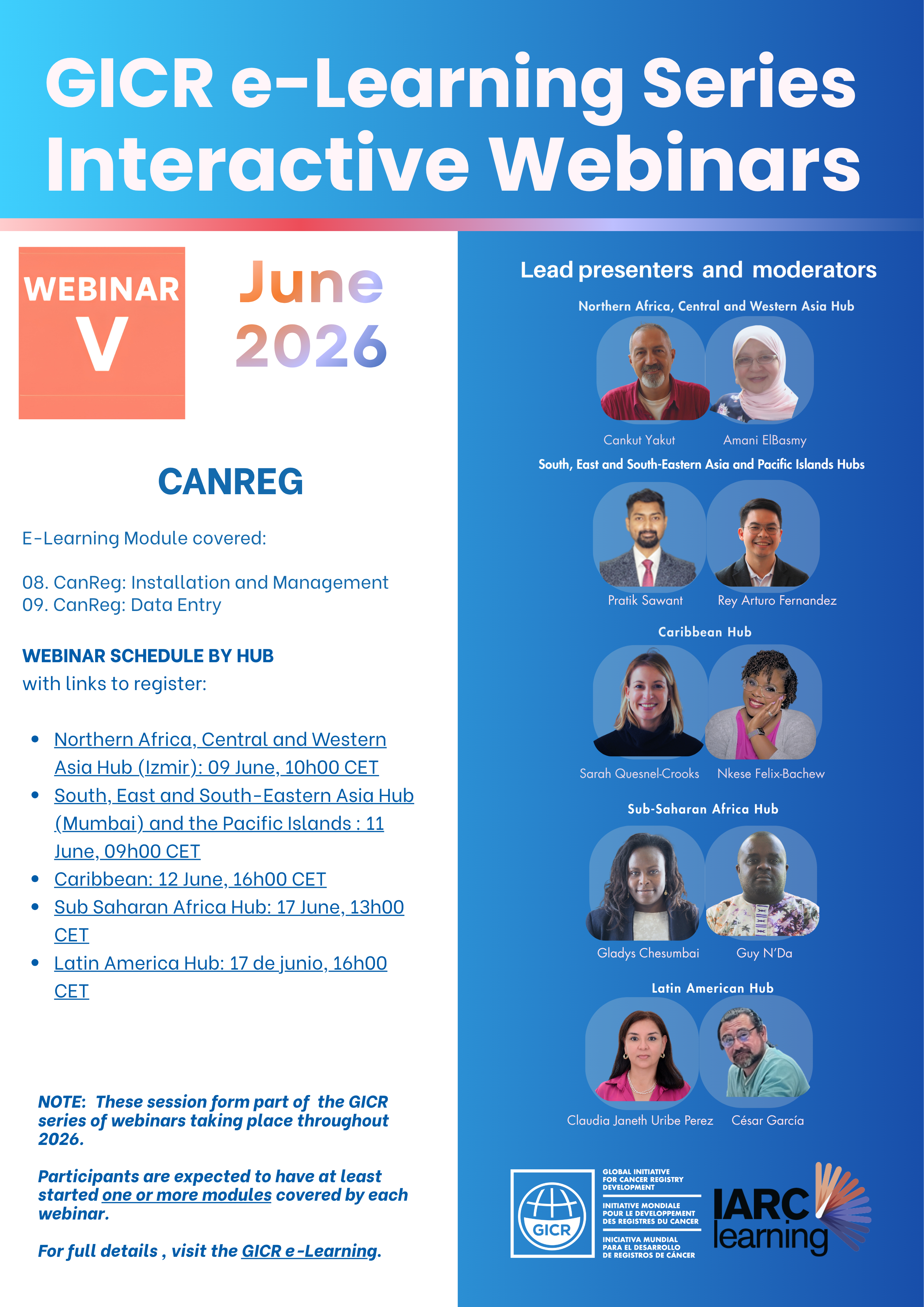 Registration open: GICR Interactive Webinar V.